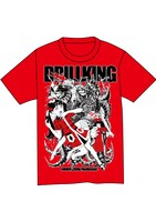 「ドリルキング」Tシャツの赤。