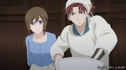 アニメ「かくりよの宿飯」5話の場面カット。