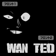 「正体不明の犯人 フルジップパーカー」プリント部分。