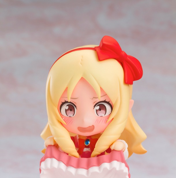 「ひきつり顔」を紫外線に当てると色が変化し、赤面する様子が再現できる。