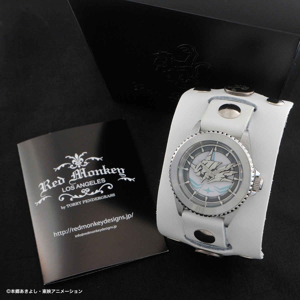 「OMEGAMON:MERCIFULMODE × Red Monkey Designs Collaboration Wristwatch Silver925 High-End Model」