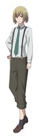 滝山利休のキャラクタービジュアル。清貴を敬愛している生意気な美少年。葵に対しては厳しい態度をとることも。