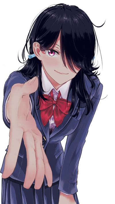 「見上げると君は」イラスト