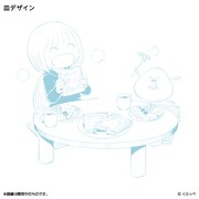「はぐちさん プレート（BLUE）」に使用されているイラスト。