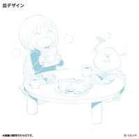 「はぐちさん プレート（BLUE）」に使用されているイラスト。
