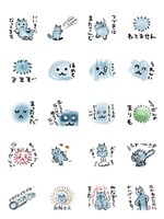 LINEスタンプ「モスちゃんは無責任」より。