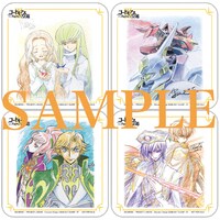 来場者特典のメインアニメーター描き下ろしコースター全4種（イラスト：木村貴宏、千羽由利子、中田栄治、中谷誠一）。
