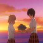 「あさがおと加瀬さん。」OVAの場面カット到着、夕暮れの中JK2人が手を取りあう