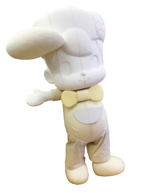 制作中の名作くん着ぐるみ。