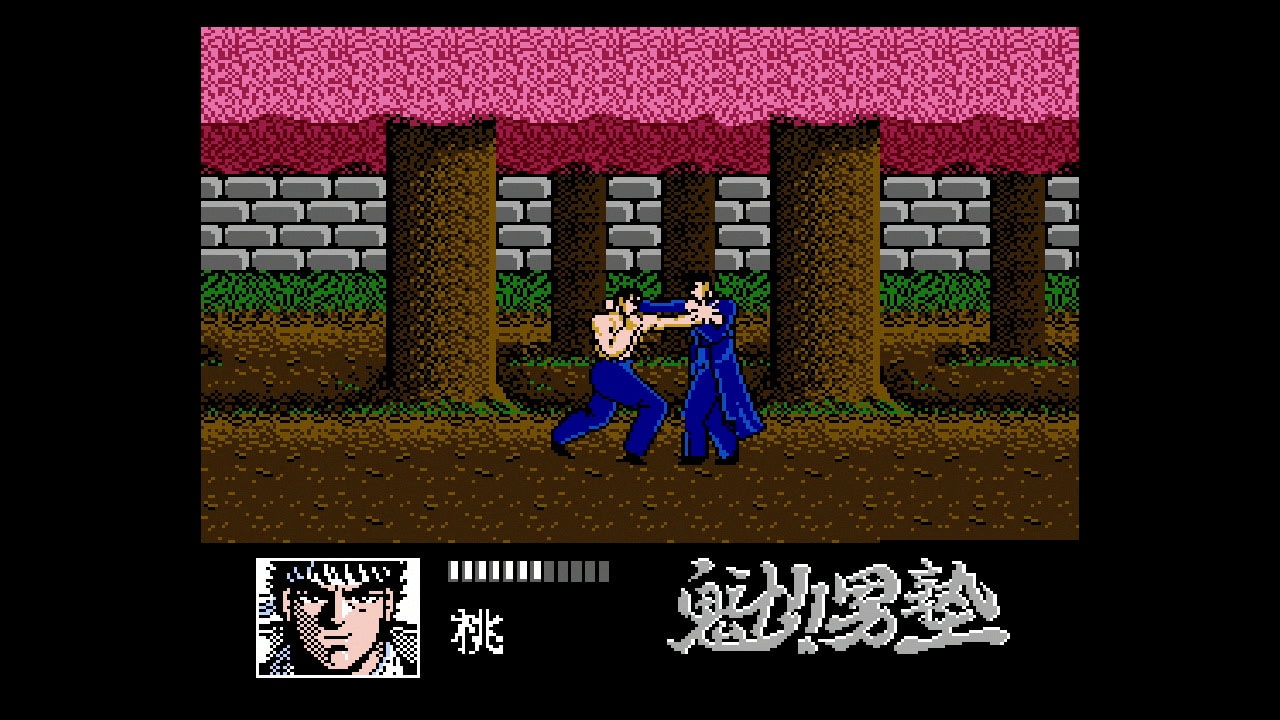 「魁!!男塾 疾風一号生」のゲーム画面。(c)宮下あきら／集英社・東映アニメーション　(c)BANDAI NAMCO