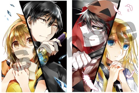 付録の描き下ろしリバーシブル下敷き。