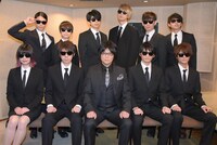 アニメ「中間管理録トネガワ」記者会見の様子。