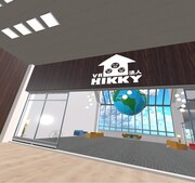VRChat内にあるVR法人HIKKYのオフィス。