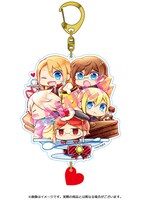 「王室教師ハイネ」11巻のアニメイト限定版に同梱されるチャーム付きアクリルキーホルダー。