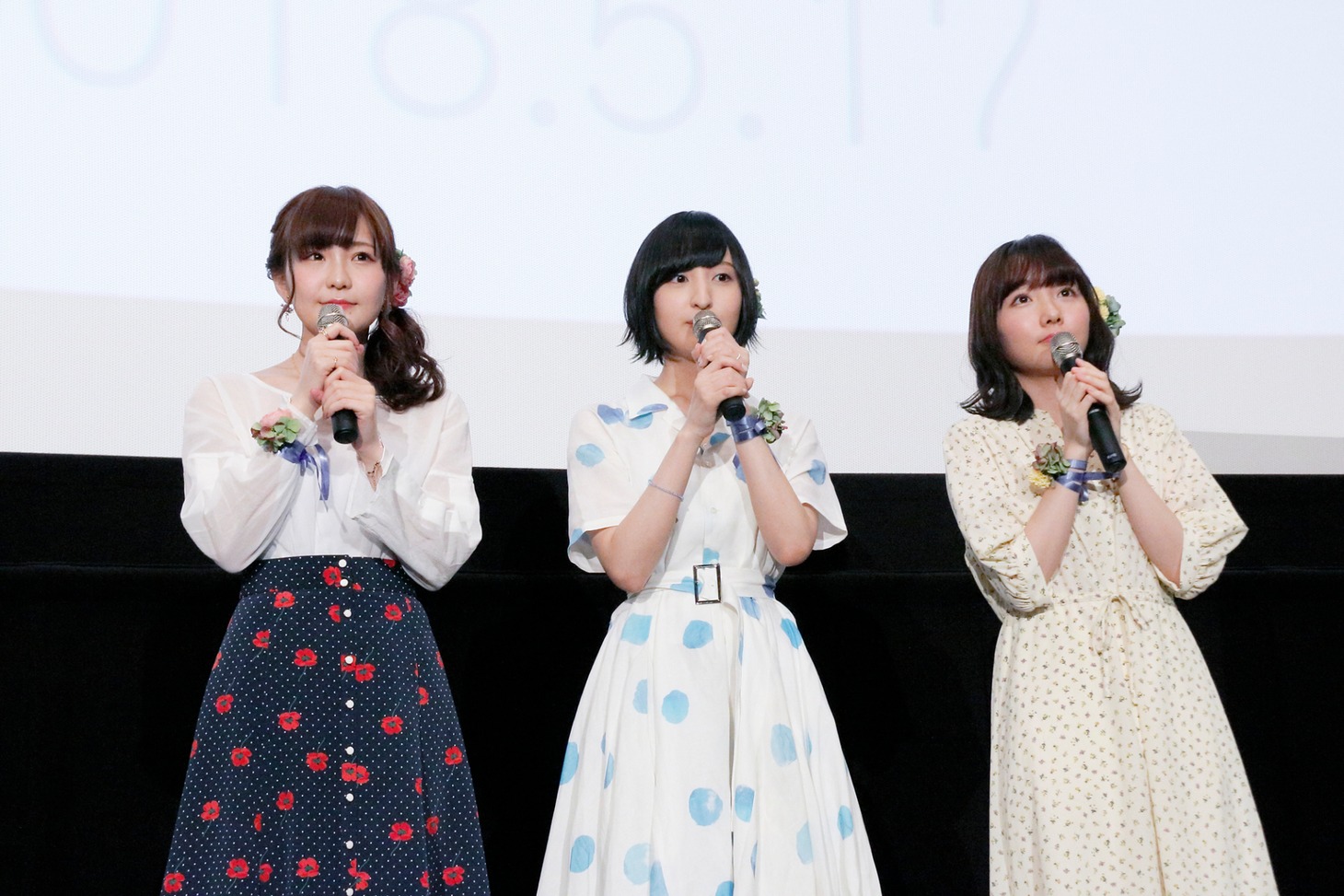 OVA「あさがおと加瀬さん。」上映会の舞台挨拶の様子。