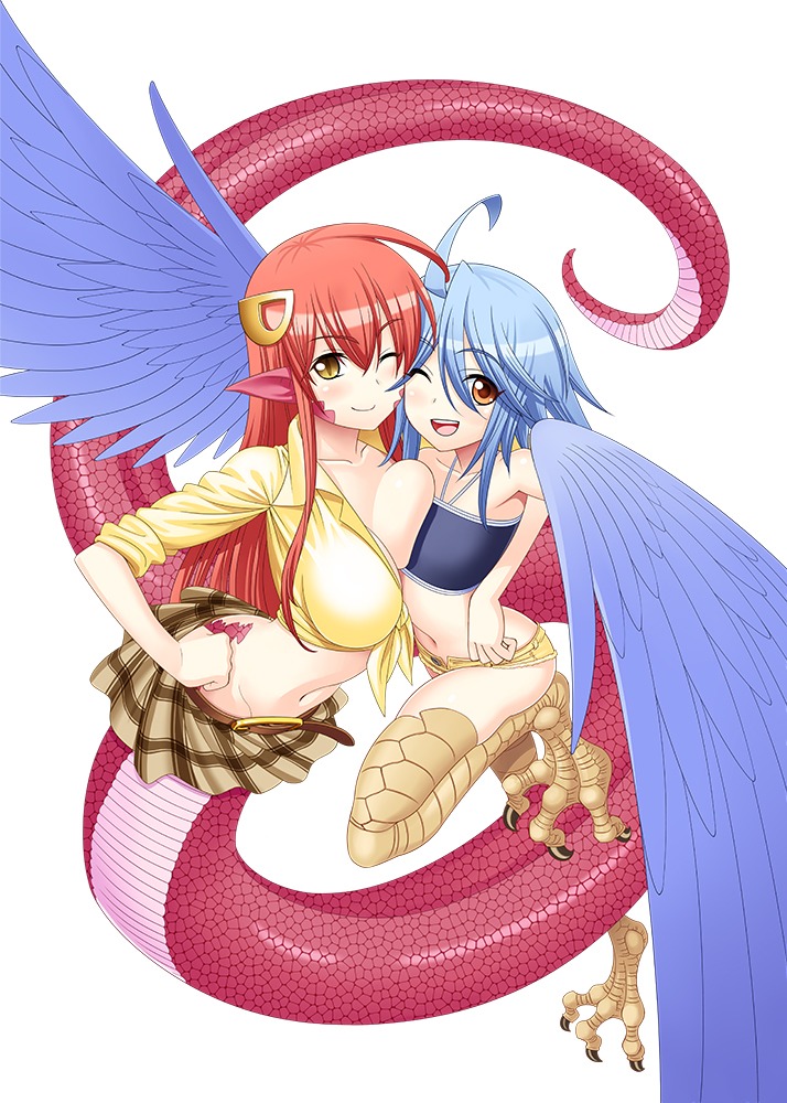 月刊COMICリュウ連載作品のオカヤド「モンスター娘のいる日常」。