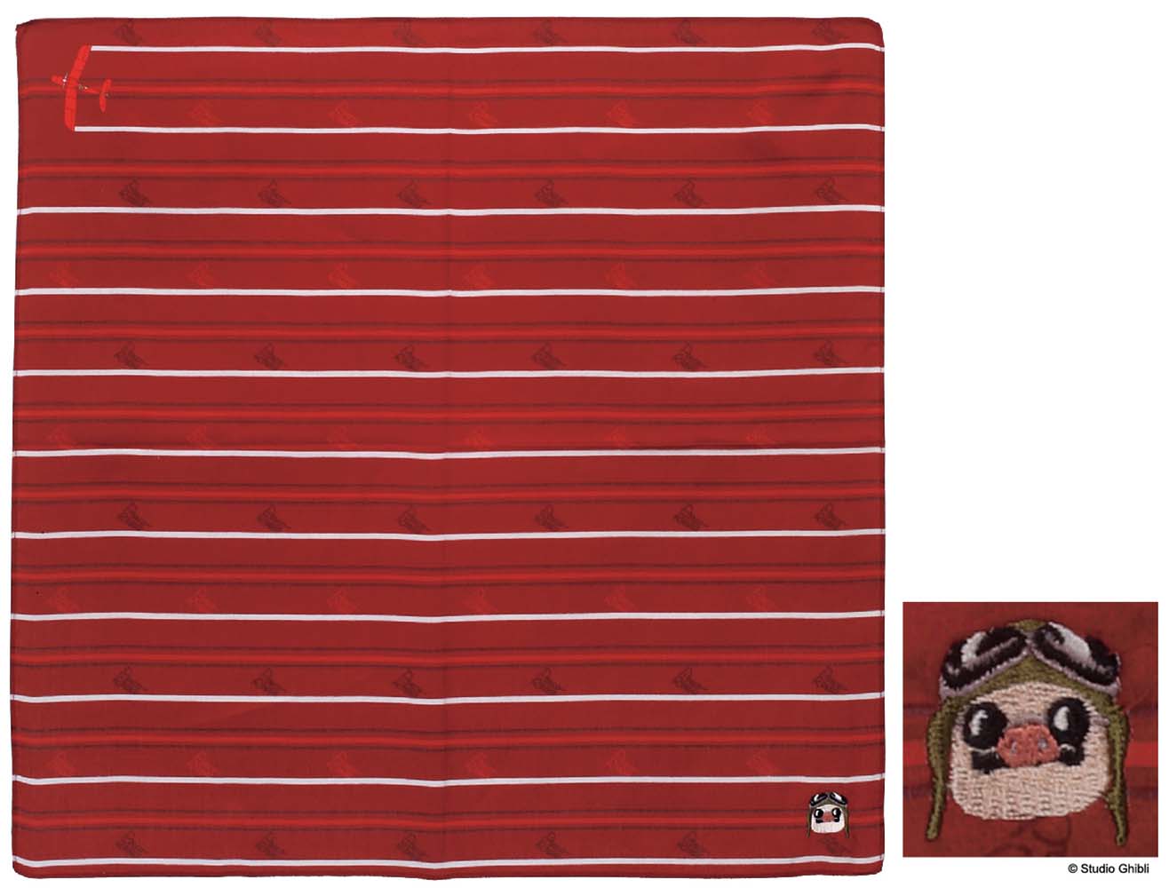 「紅の豚 スマートハンカチ ボーダー」