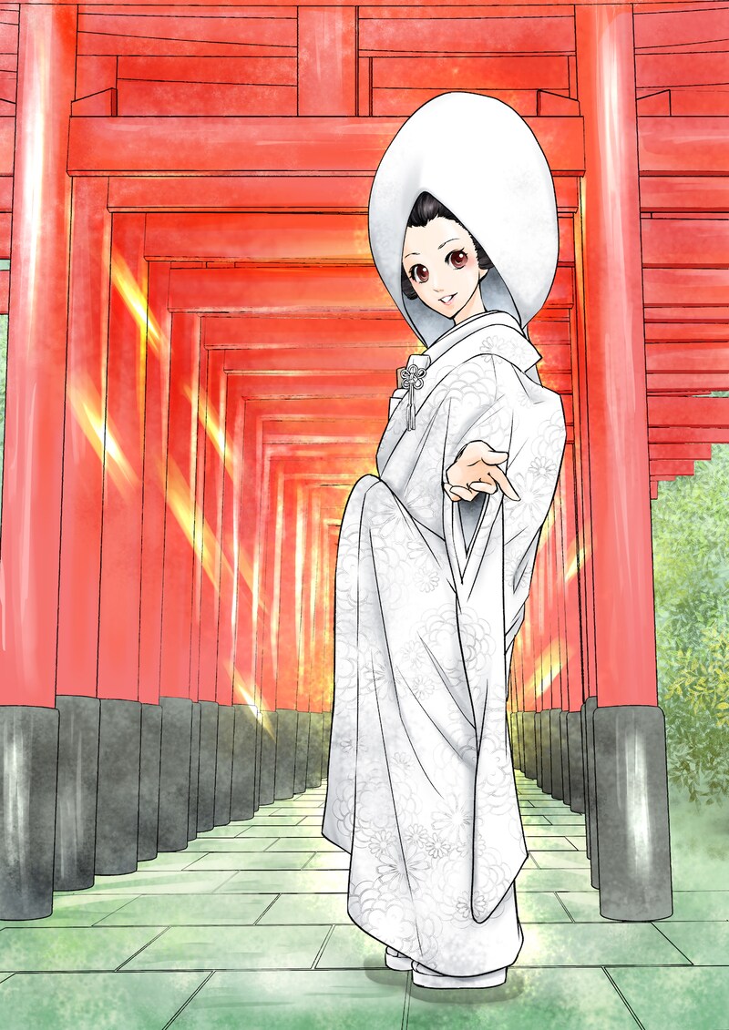 5月16日から22日に登録された作品で、アクセス上位だった「白無垢さんはお嫁にゆきたい」のビジュアル。