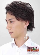 「HUNTER×HUNTER」ゴンのイヤリング・ピアス装着イメージ。