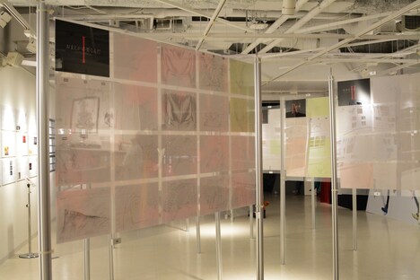 「DEVILMAN crybaby SABBATH SHIBUYA」展示の様子。