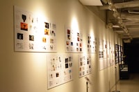 「DEVILMAN crybaby SABBATH SHIBUYA」展示の様子。