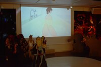 「DEVILMAN crybaby SABBATH SHIBUYA」展示の様子。