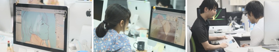 「君に、くっつけ！」の制作風景。