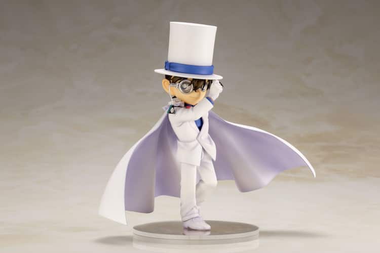 鋭い目線で真実を見抜く 怪盗キッドの衣装を身にまとったコナンを立体化 コミックナタリー