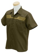 アニメ「機動戦士ガンダム」ジオン公国軍の制服をモチーフにしたワークシャツ。