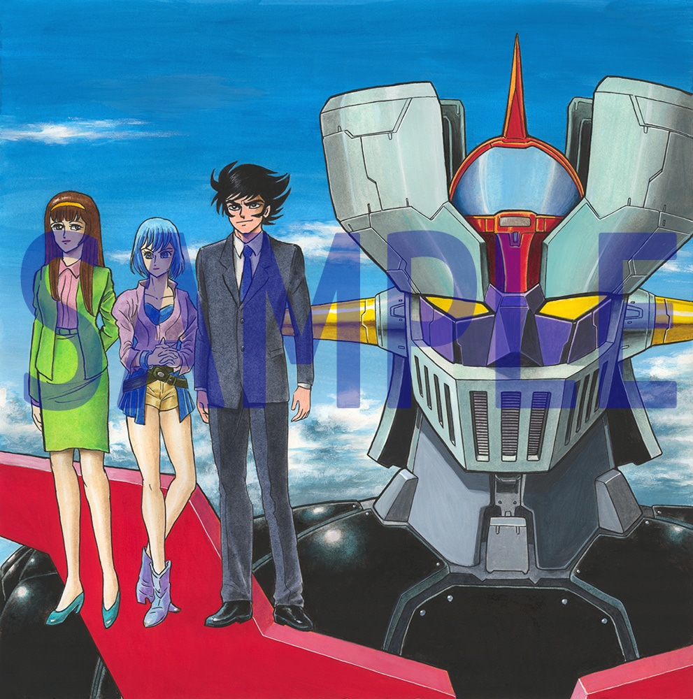 「劇場版 マジンガーZ ／ INFINITY」のBlu-ray初回限定生産版に付属する、特製ケースジャケットのイラスト。