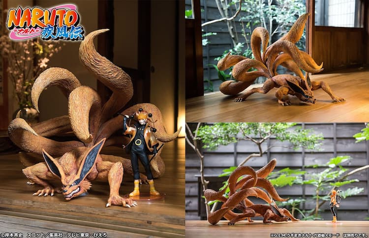 NARUTO」九喇嘛が全高約45cmで立体化、9本の尻尾がダイナミックに 
