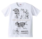 「諸星大二郎×ヒグチユウコ コラボレーションTシャツ『ボリス』」(ホワイト)