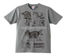 「諸星大二郎×ヒグチユウコ コラボレーションTシャツ『ボリス』」（グレー）