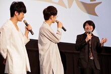 左から福山潤、櫻井孝宏、土屋康昌。