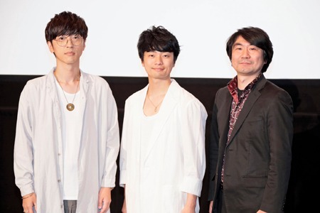 「コードギアス 反逆のルルーシュIII 皇道」舞台挨拶の様子。