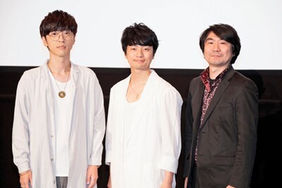 左から櫻井孝宏、福山潤、土屋康昌。