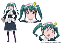 黒井銀子の設定画。宗矢と暮らすゴスロリ姿の少女。