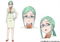 白石こがねの設定画。竜造寺隆の秘書的存在。