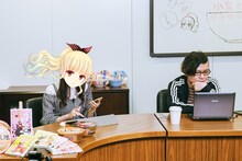 「有ちゃっとww」より。鳴見なると担当編集の山田氏。