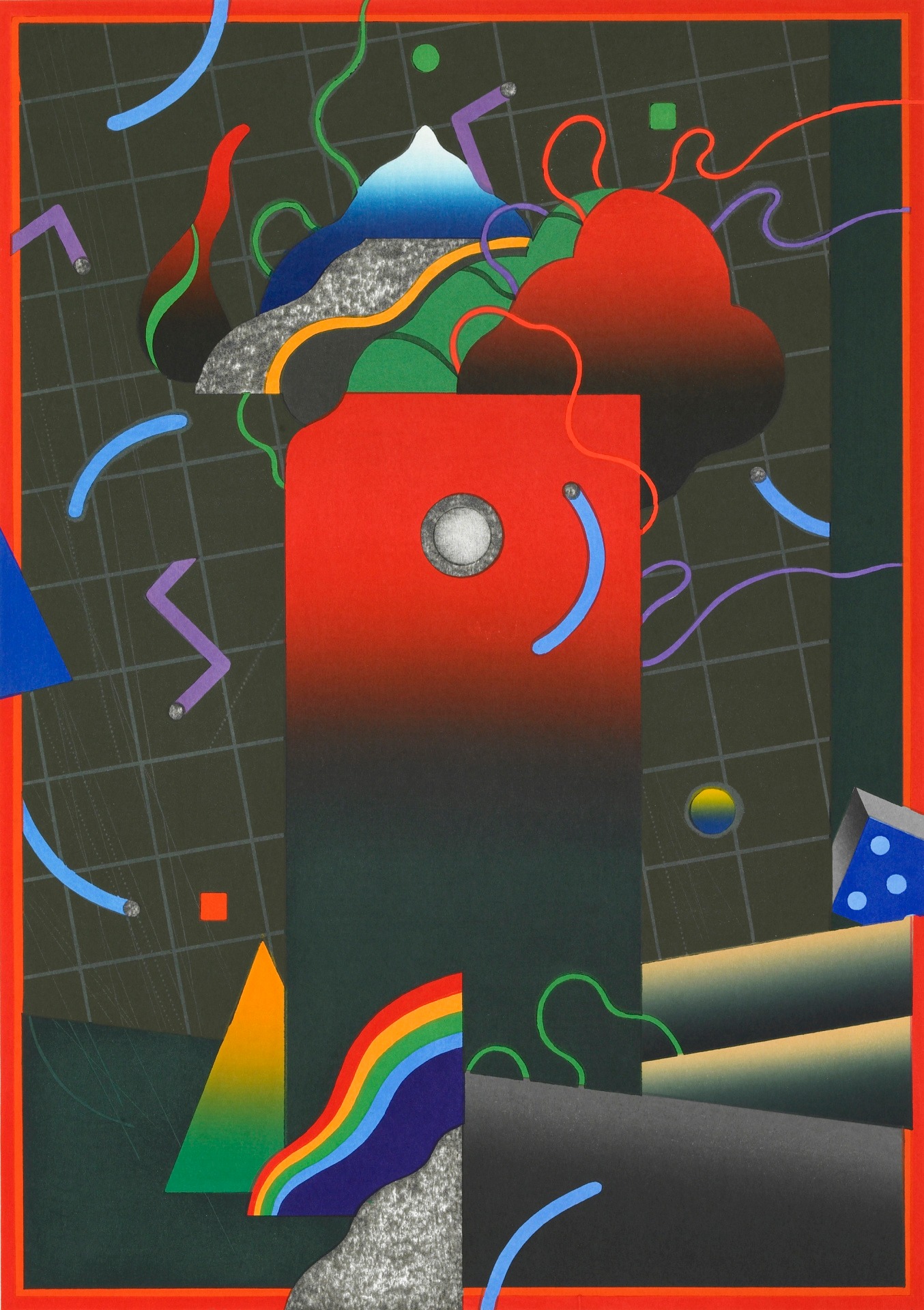黒崎彰《朱のアラベスク》1980年