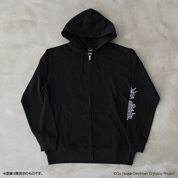 「DEVILMAN crybaby ビッグシルエットパーカー」黒