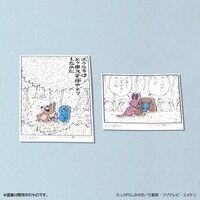 「ぼのぼの ピンズ」は「雨宿り」「しまっちゃうおじさん」の2種を用意。台紙には、マンガの1シーンがそのままプリントされている。
