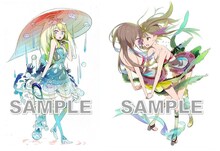 「okamaイラスト展『okamart』」展示のサンプル。