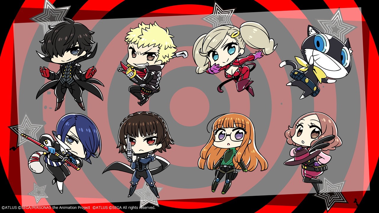 CHAN×COが描いた公式SDイラスト（怪盗服Ver.）。