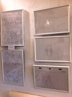 「さよならの朝に約束の花をかざろう」井上俊之原画展の様子。