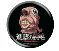 缶バッジ・鼻毛の巨人。