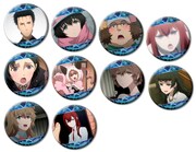 オンリーショップで先行販売される缶バッジ（全10種）。