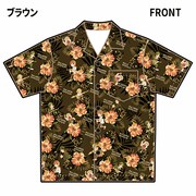 「マカロニほうれん荘」ボタニカル柄アロハシャツ