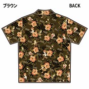 「マカロニほうれん荘」ボタニカル柄アロハシャツ