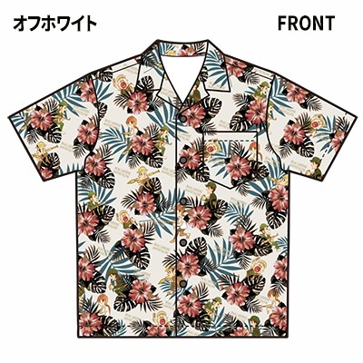 「マカロニほうれん荘」ボタニカル柄アロハシャツ